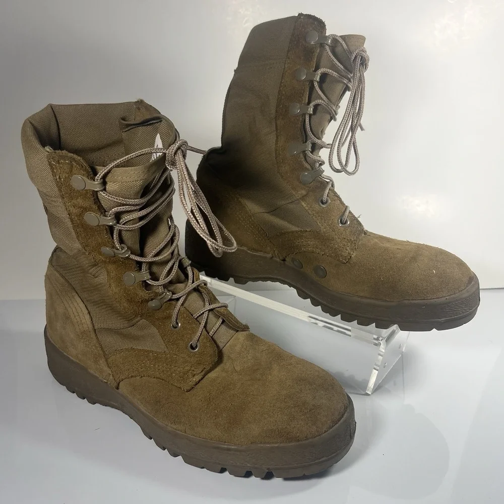 McRae Mens Military boots Sz 5.5 W Desert Hot Weather combat desert‎ tan 245 90